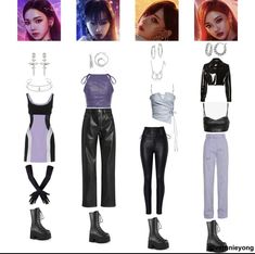 Character Group, Kpop Fashion, Girl Group, Fashion Outfits, Clothes