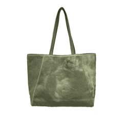 This beautiful soft medium tote comes in olive, black, chocolate, natural, and terracotta Italian calf hair leather. Our calf hair handbag is unlined with an inside pocket and a magnetic closure. This is the perfect lightweight high-end tote handcrafted in California out of the finest quality Italian leather. Soft and lightweight Fits laptop Magnetic closure 17.5"W x 12"H x 4"D x 10."Drop Italian Leather and Hardware Handcrafted and Made In The USA Olive Tote Bag For Shopping, Olive Leather Tote Bag, Olive Leather Tote Shoulder Bag, Olive Leather Travel Bag, Olive Leather Top Handle Bag, Green Textured Leather Bag For On-the-go, Olive Leather Bag With Leather Handles, Green Textured Leather Tote Bag, Luxury Olive Bag For Everyday Use