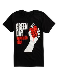 Green Day American Idiot T-Shirt Green Day Band, Black Parade, Band Merchandise, Band Merch, Green Day, Direct To Garment Printer, Cool Tees, Black T Shirt, Hot Topic