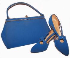 Purses Vintage, Heels Vintage, Blue Suede Heels, Candies Shoes, Vintage Boots, Shoe Closet