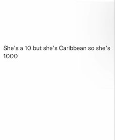 an advertisement for the caribbean so she's 10 but she's caribbean so she's too hot