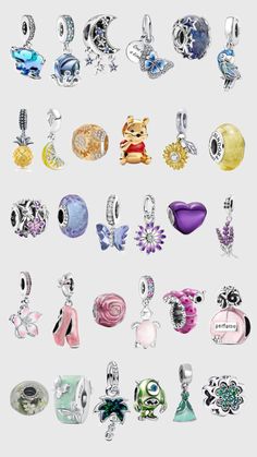 Pandora Summer, Charms Disney, Pandora Bracelet Charms Ideas, Pandora Charms Disney, Pandora Bracelet Designs, Pandora Jewelry Charms, Preppy Jewelry, Pandora Disney, Jewelry Accessories Ideas