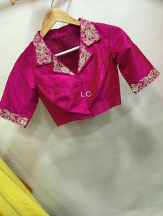 Round Neck Blouse Pattern, Blouse Designs 2024 Latest, Pink Colour Blouse Designs Latest, Colar Necks Design Blouse, Girls Blouse Designs Latest, Collar Blouse Designs Latest, Blouse Designs Sleeves, Choli Blouse Designs Latest, Embroidery Blouse Designs Latest