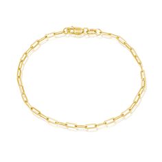 Our 14K solid gold diamond cut oval link bracelet is the bracelet you have been waiting for. Easy to wear, adjustable, stackable and a diamond cut edge to give it that extra shine on your wrist. Available in Yellow, Rose & White gold and many lengths. 

Link Size: 5.6mm x 2.1mm
Solid 14K Gold
Lobster Clasp Lock
Lifetime Guarantee Floating Diamond Ring, Diamond Drop Necklace, Bezel Necklace, Infinity Necklace, Engraved Bracelet, Bar Bracelets, Dainty Bracelets, Engraved Necklace, Bezel Diamond