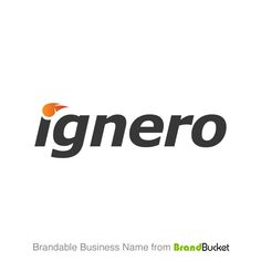 the logo for igenero is shown in black and orange on a white background