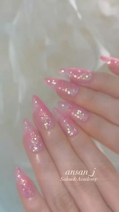 Sparkly Heart Nails, Acrylic Nails Butterfly, Nails Butterfly, Asian Nails, Girly Acrylic Nails, Blush Nails, Waste Of Time, Really Cute Nails