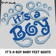 It's A Boy Baby Feet Baby Shower Quote New Baby crochet graphgan blank – Acrylic Stew Police Baby Blanket Crochet, C2c Afghan, Crocheted Gifts, New Baby Quotes, Baby Shower Quotes, Crochet Graphgan, Shower Quotes, C2c Crochet Blanket, Crochet Graph