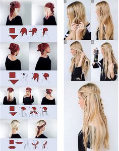 Halloween Hair Styles, Free Hair Styles, Carnaval Diy, Pirate Makeup, Pirate Hair, Carnaval Outfit, Hair Styles Ideas, Fest Temaer