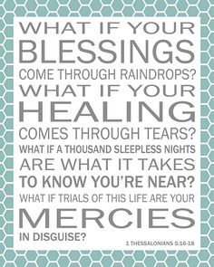 a poster with the words, what if your blessing?