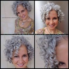 Cultivate Your Curls withThe MAP Method Online Course Curly Silver Hair, Bob Inspiration, Curly Gray Hair, Curly Cuts, Grey Hair Inspiration, Silver Sisters