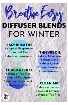 Best Diffuser Blends, Best Diffuser, Essential Oils For Colds, Essential Oil Combinations, Doterra Essential Oils Recipes, Essential Oil Diffuser Blends Recipes, Essential Oil Remedy, Young Living Essential Oils Recipes, Essential Oils Guide