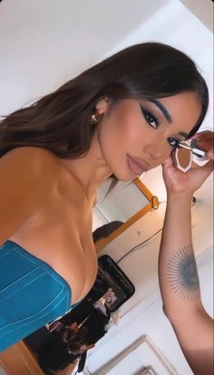 Madison Beer Makeup Looks, Madison Beer Makeup Tutorial, Janet Guzman Makeup, Janet Guzman Fashion Nova, Doe Eye Makeup, Snapchat Makeup, Janet Guzman Swimsuit, Janet Guzman, Eye Makeup Pictures