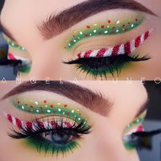 Holiday Eye Makeup, Fantasy Make-up, Holiday Eye, Make Up Designs, Mekap Mata