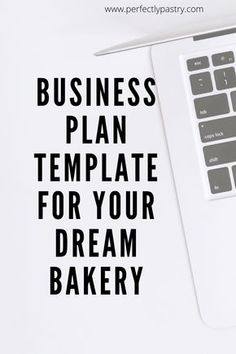 business plan template for your dream bakery