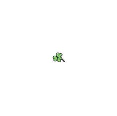 a four leaf clover on a white background