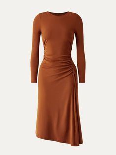 Ogl Tencel Asymmetrical Midi Dress – OGLmove Asymmetrical Midi Dress, Dresses Cheap, Cheap Dresses, Sustainable Clothing, Women's Tops, Best Seller, Best Sellers, Round Neckline, Shopping Outfit