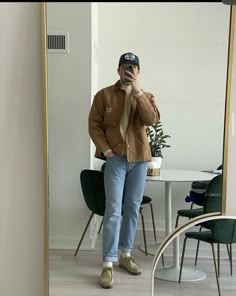 Wallabees Outfit, Carhartt Outfit, Blue Jeans Outfit Men