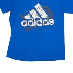 Item is in good used condition. >Size: M >Armpit To Armpit: 19" >Armpit To Cuff: 3" >Collar To Hem: 28" Sports T Shirt, Adidas Sport, Sport T Shirt, Blue Shorts, Cuff, Adidas, Collar, Sports, T Shirt