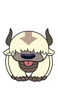 an animal with horns on it's head