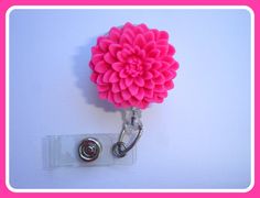 Retractable badge holder  nurse badge reel  by clippiecollections, $7.25 Rectangular Pink Badge Holders For Everyday Use, Cheap Personalized Pink Badge Reel, Personalized Fun Pink Badge Reel, Novelty Pink Badge Reel, Personalized Pink Novelty Badge Reel, Stethoscopes, Future Nurse