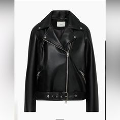 Wilfred Lighting Jacket Vegan Leather Black Size Xs Nwot!! Never Worn - Still Has Some Of The Original Casing On It To Protect The Metal Accents) Aritzia Jacket, Aritzia Wilfred, Metal Accents, Metallic Accents, Leather Jackets, Vegan Leather, The Original, Jackets & Coats, Jackets For Women