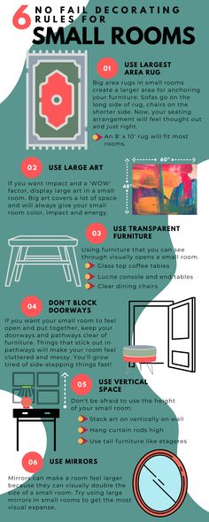 an info sheet describing different types of furniture