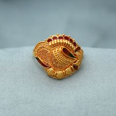 Beautiful yellow gold ring jewelry from India, Best Wedding Handmade Jewelry for gift Metal- Yellow Gold Gold Purity- 22kt yellow Gold Weight - 3.41 grams approx Width - 1.7 cm approx more similar rings- click the below link https://www.etsy.com/in-en/shop/morvijewels?ref=seller-platform-mcnav Gold Ring Jewelry, Ring Indian, Handmade Gold Jewellery, Bridal Diamond Jewellery, Gold Rings Jewelry