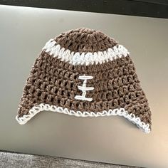 Baby Crochet Pattern Crochet PATTERN Crochet Pattern Baby Newborn Cocoon Pod & Beanie Hat Set Photo Prop Pattern PDF 262 - Etsy Canada Crochet Football Beanie, Crochet Football Hat, Baby Boy Football, Toddler Football, Crochet Football, Sports Hat, Crochet Toddler, Crocheted Hat, Baby Boy Hats