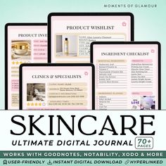 Skin Care Routine Journal Digital Self Care Planner for Skincare Logging Digital Skin Care Tracker Skin Product Inventory Beauty Checklist - Etsy Lithuania Skincare Tracker, Kindle Fire Tablet, Book Reading Journal