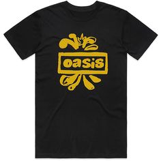 Oasis Drawn Logo Unisex T-Shirt Oasis Band, Draw Logo, Shirt Drawing, Noel Gallagher, Band Merch, Logo Black, High Quality T Shirts, Accessories Men, Black Tshirt