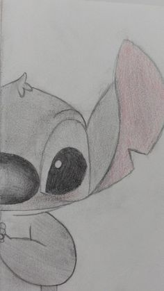 Stitch Cartoon Drawing, Hard Sketches, Cute Drawings Sketches, Disney Pencil Drawings, Easy Disney Drawings, Disney Drawings Sketches, Easy Cartoon Drawings