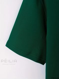 Peilia - Essential Solid Crew Neck Crop T-shirt: Versatile, Short Sleeve Summer Attire for Womens Fashion Wardrobe Green Short Sleeve Plain Top, Green Crew Neck Plain Shirt, Summer Attire, Crop T Shirt, Casual Fit, Crop Tshirt, Chest Pad, Knit Fabric, Weaving