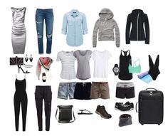 What to wear in Canada. Travel fashion. Summer capsule wardrobe for trip to the Canadian Rockies and Vancouver. Most of the time will be spent outdoors but I'm attending a wedding in Vancouver so need some dressy outfits too. This should have me covered. Canadian Fashion Outfits Summer, Backpack Capsule Wardrobe, Vancouver Summer Outfit, Vancouver Outfits Summer, Canada Outfits, Canadian Summer, Climbing Outfit Woman, Climbing Outfits, Canada Trip