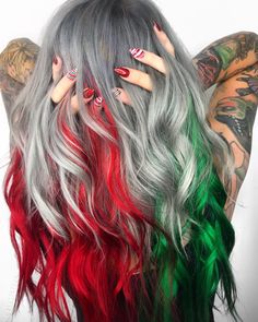 Christmas Hair Dye - No clue how to start searching for the right solution for your needs? Search no further, check out Amazon for everything you need. Christmas Hair Color Ideas, Christmas Hair Color, Hair Color Styles, Long Hair Highlights, Bright Hair Colors, Styles Ideas, Pretty Hair Color, Bright Hair