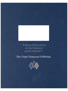 Embossed Report Covers Wealth Management, Embossed Logo