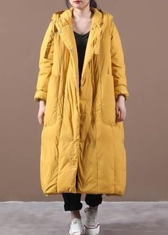 Warm yellow warm winter coat plus size clothing down jacket hooded Large pockets Elegant coats Materials used: cotton blended, goose downMeasurement:Size L/US16-18/EUR44 length front 108cm / 42.12"length back 117cm / 45.63"Shoulder 40cm / 15.6"Sleeve length 59cm / 23.01"Armhole 39cm / 15.21"bust 108cm / 42.12"Waist 114cm / 44.46"Cuff 27cm / 10.53"Size XL/BUST-112cm length front 109cm / 42.51"length back 118cm / 46.02"Shoulder 41cm / 15.99"Sleeve length 60cm / 23.4"Armhole 40cm / 15.6"bust 112cm Yellow Oversized Hooded Outerwear, Yellow Winter Parka With Pockets, Yellow Puffer Jacket With Pockets For Cold Weather, Yellow Hooded Parka With Pockets, Yellow Puffer Jacket For Winter, Hooded Yellow Parka For Winter, Yellow Hooded Parka For Winter, Hooded Yellow Winter Parka, Yellow Hooded Winter Parka