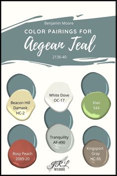 the color palettes for an aqua teal is shown in different shades and sizes