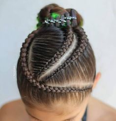 Gymnastics Braids, Cornrow Ideas, Intricate Hairstyles, Gymnastics Hair, Girl Hair Dos, Pretty Braided Hairstyles