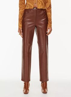 THE MELINA™ PANT | Aritzia Aritzia Melina Pants, Wilfred Leather Pants, Brown Aritzia Pants, Wilfred Melina Pant, Aritzia Melina Pant, Melina Pants, Melina Pant, Vegan Leather Leggings, Suede Leggings