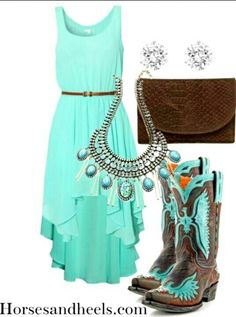 Love This Country Outfit! French Cowgirl, Mode Country, Country Dresses, Soft Grunge, Country Girl