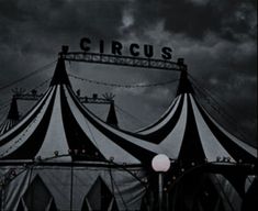 a circus tent with the word circus on it