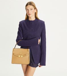 Small Lee Radziwill Double Bag: Women's Designer Satchels | Tory Burch Lee Radziwill Double Bag, Lee Radziwill, Bag Outfit, Womens Designer Handbags, Cloth Bags, Designer Handbags, Designing Women, Designer Shoes, Tory Burch