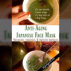 All Natural Face Masks, Natural Face Masks, Face Masks Diy, Japanese Face Mask, Anti Aging Mask, Masks Diy, Baking Soda Uses, Homemade Face Masks, Aging Skin