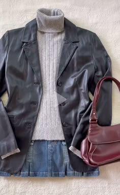 Autumn Fits, Autumn Outfit, Outfit Inspo Fall, Black Leather Jacket, Fall Winter Outfits