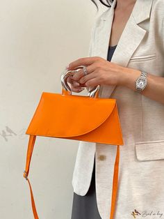 Bird in Bag - Elegant Summer Straddle Bag with Unique Design Chic Orange Bags For Spring, Chic Orange Bag For Spring, Spring Orange Crossbody Bag, Orange Handheld Bag With Detachable Handle, Chic Orange Handheld Bags, Handheld Orange Shoulder Bag With Detachable Handle, Orange Top Handle Shoulder Bag For Summer, Orange Handheld Bags With Detachable Strap, Orange Handheld Bag With Detachable Strap