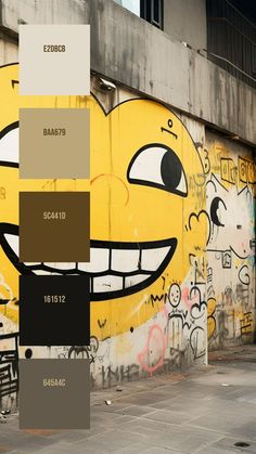 Colors:
E2DBCB
BAA679
5C441D
161512
645A4C Winking Eye, Small Doodle, Graffiti Artwork, Urban Graffiti, Smiley Faces, Urban Setting, Warrior Cat, The Gray