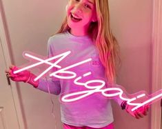 LANeons - Etsy Led Light Signs, Neon Sign Bedroom, Organic Decor, Pink Neon, Neon Light Signs, Adjustable Lighting, Custom Neon