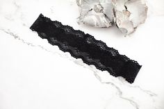 Black Stretch Lace Headband This is a great easy to wear stylish lace headband. The lace has a softer hand than the other two I have in the shop, but it still stays nicely on the head and will keep your hair stylishly out of the way. nylon spandex blend approximately 9 inches x 1.75 inches flat will fit head circumference 18-26 inches black The pattern design placement may be slightly different from the actual item in the photo. Black Stretch Lace, Lace Headband, Lace Headbands, Black Textures, Turbans, Head Circumference, Stretch Lace, Hair Accessories Headbands, Black Stretch