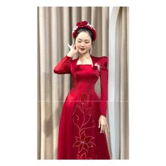 👉 7 DAY REFUND SUPPORT FOR CUSTOMERS IN VIETNAM * Still a Vietnamese girl walking down the street, how beautiful are her innovative ao dai. Selected from the best materials, the 4-piece modern ao dai will bring her the perfect experience. * With a delicate ao dai design in the flower-embroidered sleeves, a little bit of momentum with a stylized side part, this innovative ao dai can turn any girl into a beautiful lady. , young, lovely. * Ao dai in different colors such as pink and beige helps he Traditional Fitted Wedding Gown, Fitted Formal Wedding Dress For Festive Season, Festive Fitted Formal Wedding Dress, Traditional Fitted Wedding Dress For Festive Occasion, Festive Fitted Wedding Dress For Ceremony, Fitted Festive Dress For Ceremonies, Fitted Dress For Ceremony And Festive Occasions, Festive Fitted Dress For Ceremony, Fitted Festive Ceremony Dress