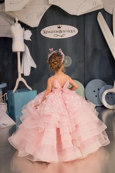 "Gorgeous pink flower girl dress with multilayered skirt, corset with buttons, lacing. Specially designed of unique girls dress pattern for your chic special occasions, wedding, birthday, first communion, pageant, bridesmaid party, Christmas. Item material:   upper layer of the skirt - tulle with lace applique middle layer of the skirt - tulle lower layer of the skirt - taffeta corse t- satin with lace applique, lacing, buttons. Size: 12m-2-3-4-5-6-7-8-9-10 The size chart is the picture of the listing. If your measurements do not match to those specified in the standard size chart, we can combine top from one size with length from another one. Please choose \"Custom\" size and specify in comments your measurements. For Custom orders if your size bigger than size chart :  max Chest - 80cm / Pink Flower Girl Dress, Flower Girl Dress Tulle, Atelier Dress, Pink Flower Girl, Lace Flower Girl Dress, Tulle Flower Girl Dress, Pink Flower Girl Dresses, Girl Dress Pattern